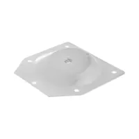 Крепления для мебельных ножек CAPPIO, 100&times;100 мм с закладной гайкой М8, угол14*, 4 шт.