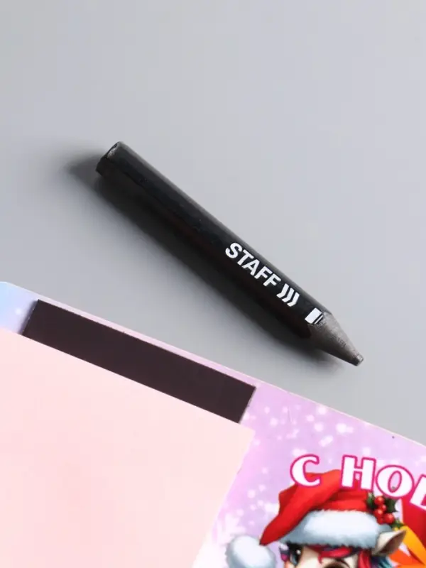 Магнит новогодний с блоком для заметок «С Новым Годом», размер магнита 6.5×11 см