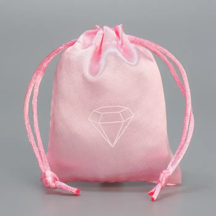 Мешочек подарочный атласный &laquo;Кристальные чувства&raquo;, 7 х 9 см +/- 1.5 см