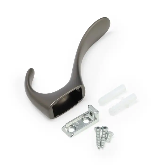 Крючок мебельный CAPPIO NOTE, двухрожковый, цвет графит