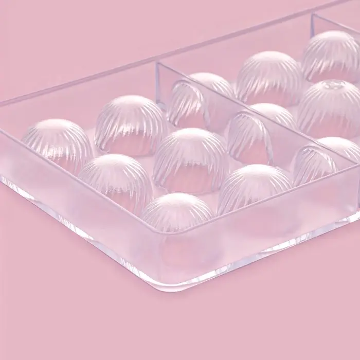 Форма для конфет шоколада KONFINETTA &laquo;Комильфо&raquo;, 28&times;14 см, 21 ячейка, пластик, прозрачная