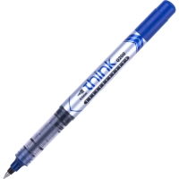 Роллер Deli Think, шарик 0,5 мм, линия 0,35 мм, синий EQ20030