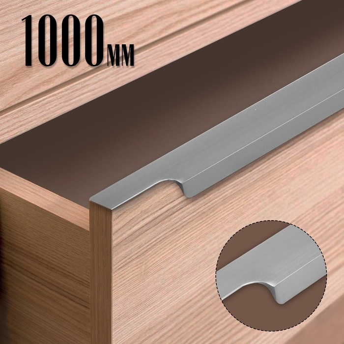 Ручка торцевая CAPPIO RP100GR, L=1000 мм, цвет серый Ручка торцевая CAPPIO RP100GR, L=1000 мм, цвет серый