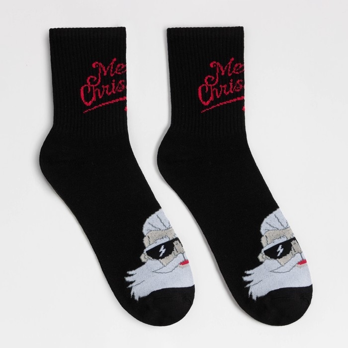 Новогодний подарочный набор термос и носки KAFTAN Xmas, р. 41-44 (27-29 см)