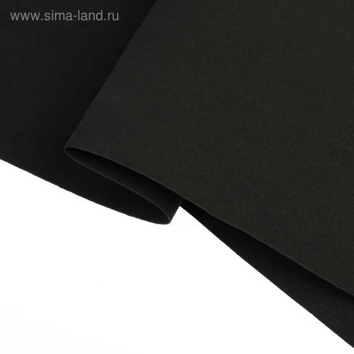 Фоамиран  50х50 см, 1 мм  цв.черный Фоамиран  50х50 см, 1 мм  цв.черный