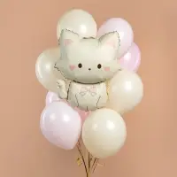 Воздушный шар фольгированный 28" &laquo;Кошечка с бантом&raquo;