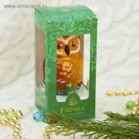 Ёлочная игрушка "Сова", микс h-8,5 см