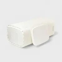 Плетёная корзина для белья с крышкой "Лён" 100л 43×32×80см, цвет белый Плетёная корзина для белья с крышкой "Лён" 100л 43×32×80см, цвет белый