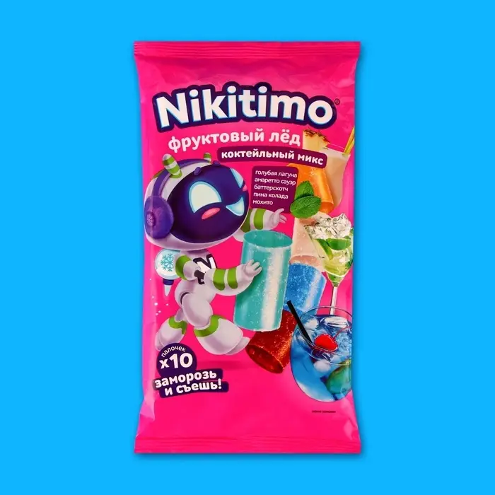 Фруктовый лед Nicitimo, &laquo;Коктейльный микс&raquo;, 190 г