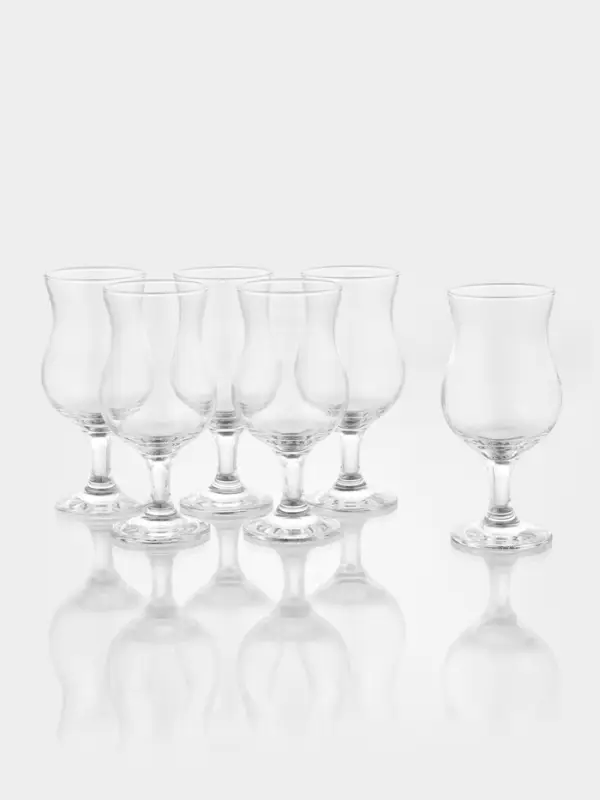 Набор бокалов для коктейля Paşabah&ccedil;e Bistro, 380 мл, 6 шт., стекло, прозрачный