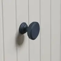 Ручка-кнопка мебельная CAPPIO PK322, d=30 мм, графит, 8 шт. TMP .