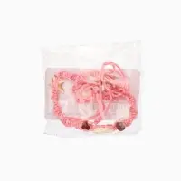 Браслет на ногу (анклет) "Пляжный" длина 18 см, цв. розовый Браслет на ногу (анклет) "Пляжный" длина 18 см, цв. розовый