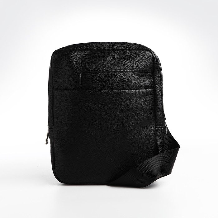 Сумка мужская через плечо TEXTURA, искусственная кожа, цвет чёрный Сумка мужская через плечо TEXTURA, искусственная кожа, цвет чёрный