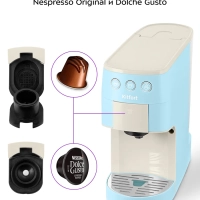 Кофеварка "3 в 1" капсульная рожковая КТ-7466 - 1450 Вт Кофеварка "3 в 1" капсульная рожковая КТ-7466 - 1450 Вт