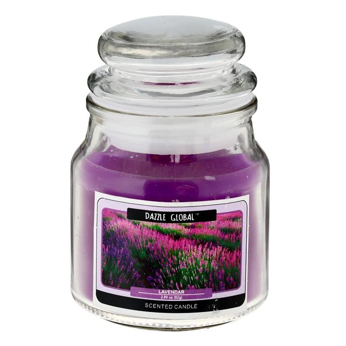 Свеча в банке Свеча в банке "Лаванда" 82 гр 6х9х9 см