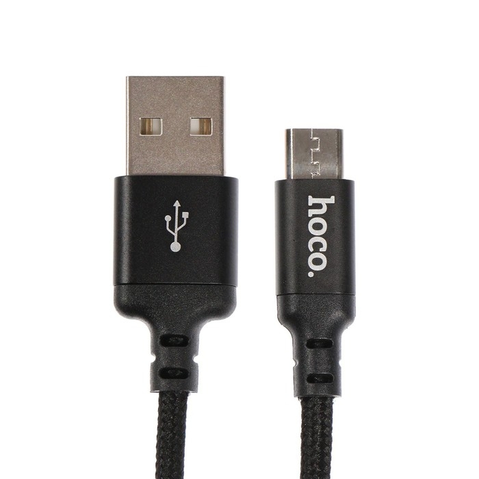Кабель Hoco X14 Times Speed, microUSB - USB, 2 А, 1 м, черный