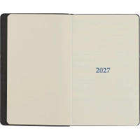 Ежедневник датированный 2027 ИМИДЖ Attache А5,168л,138x213мм,иск.кожа,черн