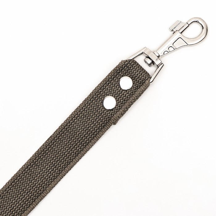 Поводок брезентовый 2 м х 3,5 см, тёмно-зелёный Поводок брезентовый 2 м х 3,5 см, тёмно-зелёный