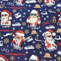 Бумага упаковочная новогодняя глянцевая &laquo;Кайфуша Санта&raquo;, 50&times;70 см