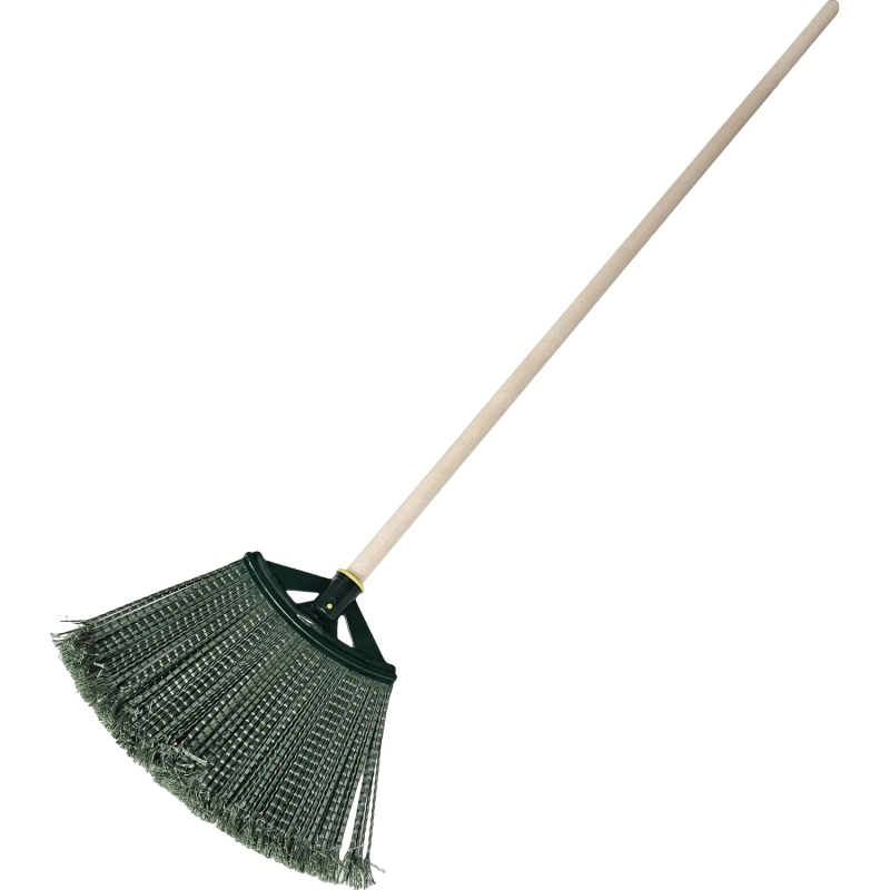 Метла плоская пластиковая с черенком (ширина рабочей части 38 см)