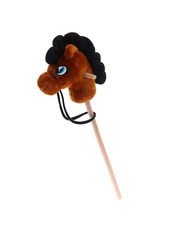 Мягкая игрушка ZABIAKA &laquo;Конь - скакун&raquo; на палке, МИКС