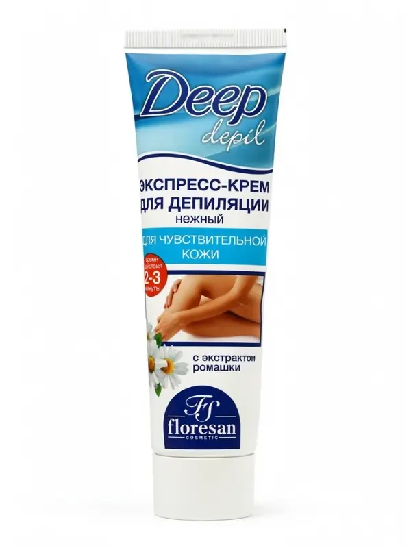 Экспресс-крем для депиляции Floresan Deep Depil нежный, для чувствительной кожи, 100 мл