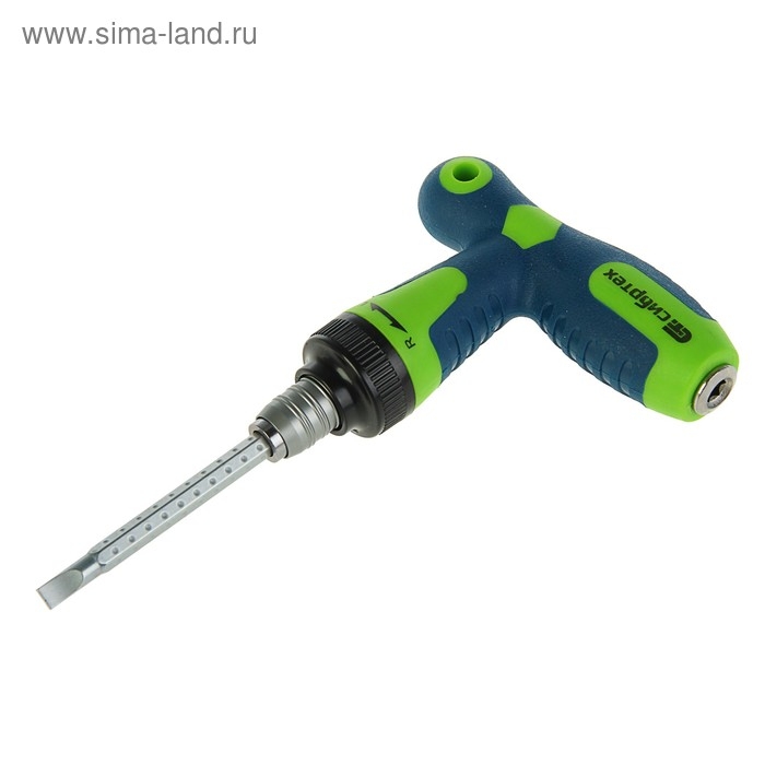 Отвёртка 2 в 1  Отвёртка 2 в 1 "СИБРТЕХ", CrV, Т-образная, реверсивная, комбинированная