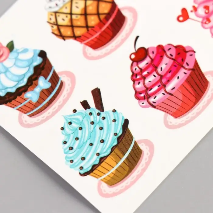 Переводные тату на тело цветные &laquo;Пирожное&raquo;, 10.5&times;6 см