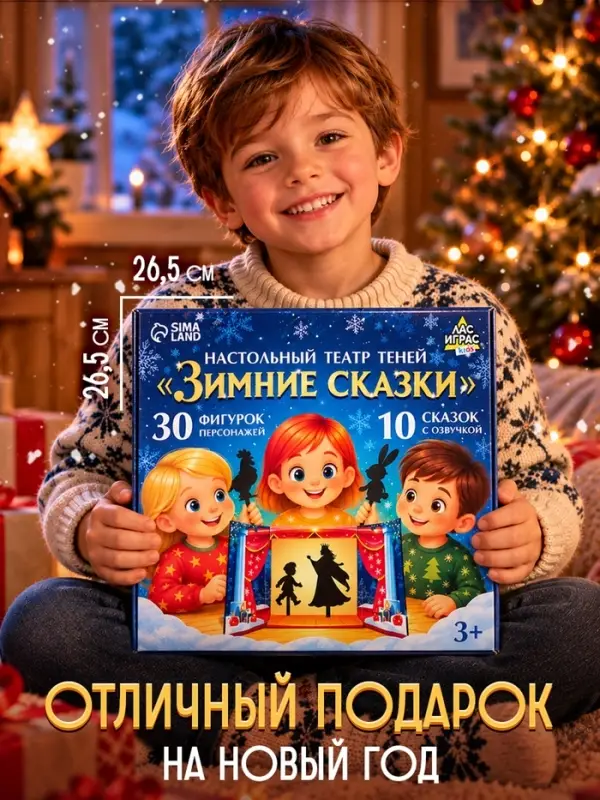Настольный театр теней &laquo;Зимние сказки&raquo;, 10 сказок, 3+