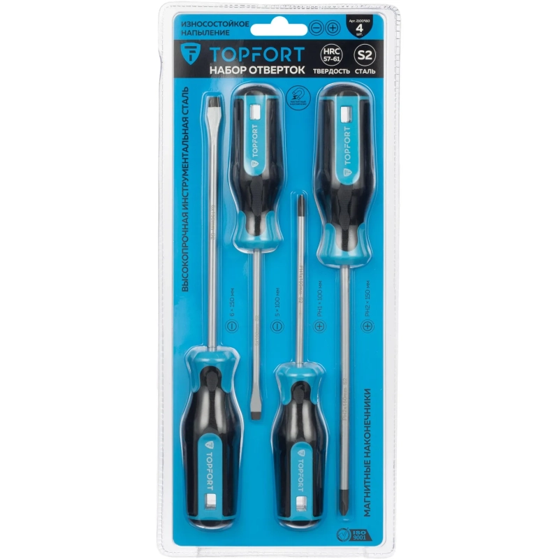 Набор отверток 4 шт Topfort (580104)