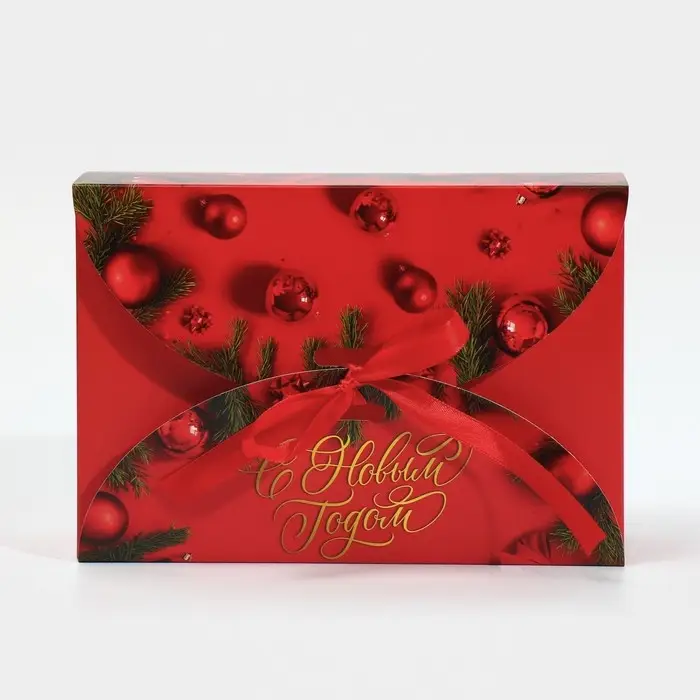 Коробка новогодняя складная «Новогоднее фото», 22 х 15 х 6 см, Новый год Коробка новогодняя складная «Новогоднее фото», 22 х 15 х 6 см, Новый год