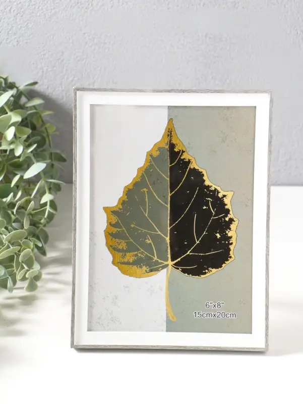 Фоторамка пластик 15х20 см "Современная классика" серый и белый 20,8х15,8х1,5 см