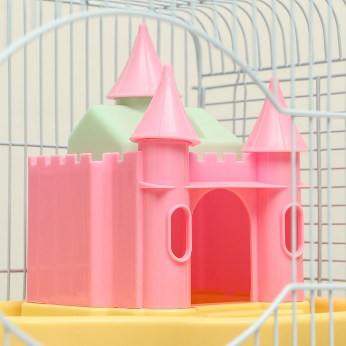 Клетка для грызунов Клетка для грызунов "Пижон", укомплектованная с замком, 37 х 27 х 30 см, коричневая