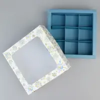 Коробка под 9 конфет &laquo;С Новым годом&raquo;, 14.5&times;14.5&times;3.5 см