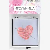 Игольница магнитная &laquo;Сердце&raquo;,7&times;8 см, чёрная