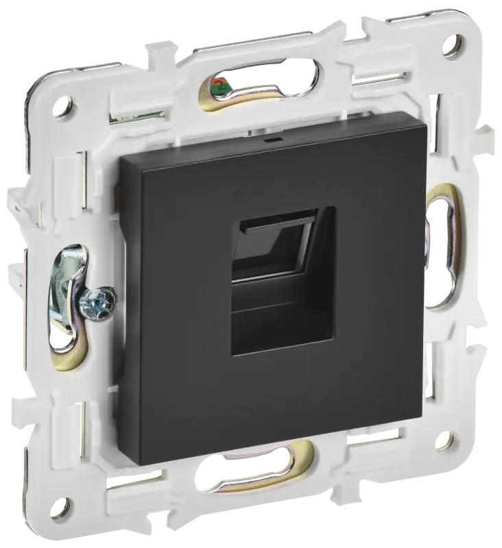 SKANDY Розетка компьютерная RJ45 кат.5E SK-K01Bl черный IEK