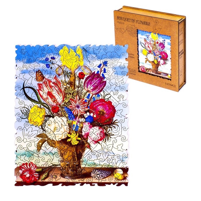 Пазл фигурный «Букет» М Пазл фигурный «Букет» М