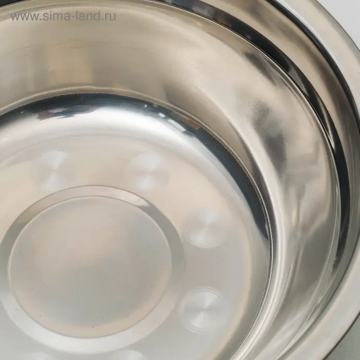 Подставка с мисками, 2&times;700 мл, высота 40 см, разборная, зелёная