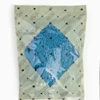 Набор 2 шт.: сумка-авоська плетёная, клетка 1.5 см, синяя