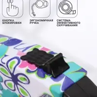 Рулетка, резиновая ручка, 5 м, до 15 кг, с поводком-лентой, разноцветная