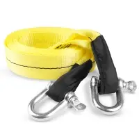 Трос буксировочный (усиленный,цвет-желтый) AVS EXPERT ST-75B 7т 5м.шаклы