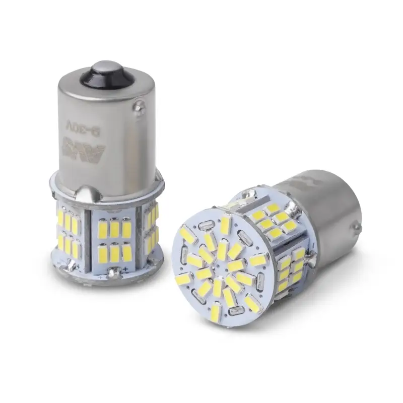 S009A T15/белый/(BA15S) 54SMD 3014 10-30V 1 contact, коробка 2 шт.