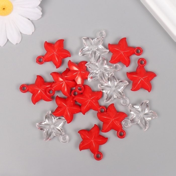 Декор для творчества пластик Декор для творчества пластик "Морская звезда" МИКС набор 20 гр 2,5х2х0,9 см