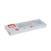 Клавиатура Smartbuy ONE 250, проводная, мембранная, 104 клавиши, USB, с подсветкой, белая