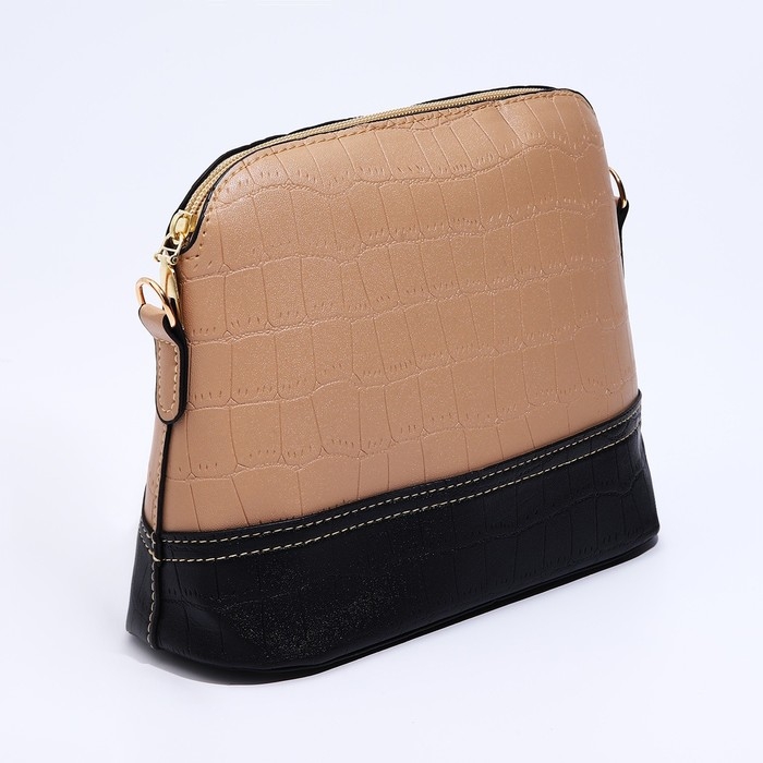 Сумка кросс-боди на молнии, цвет бежевый Сумка кросс-боди на молнии, цвет бежевый