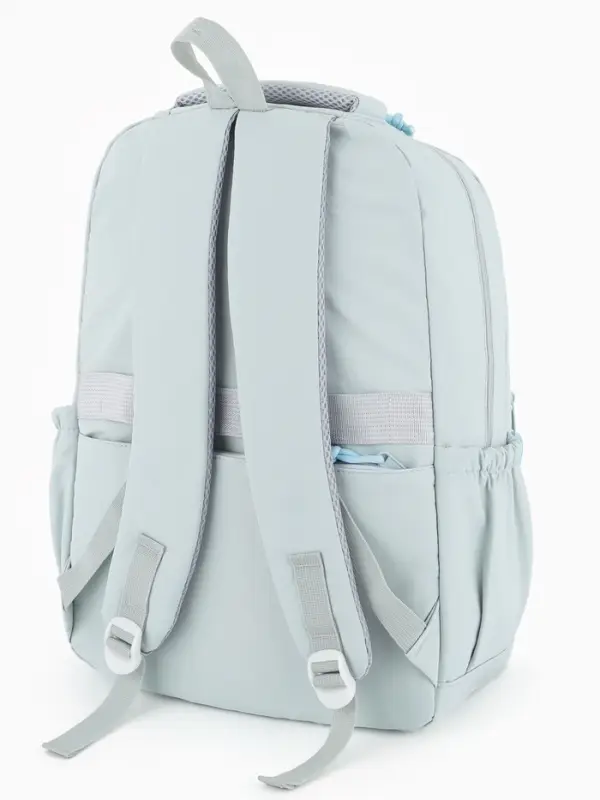 Рюкзак школьный &laquo;Зайчик&raquo;, однотонный, для девочки, 31&times;13&times;48 см, голубой