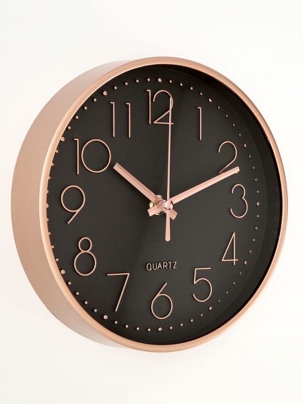 Часы настенные интерьерные «Классика», плавный ход, d-20 см