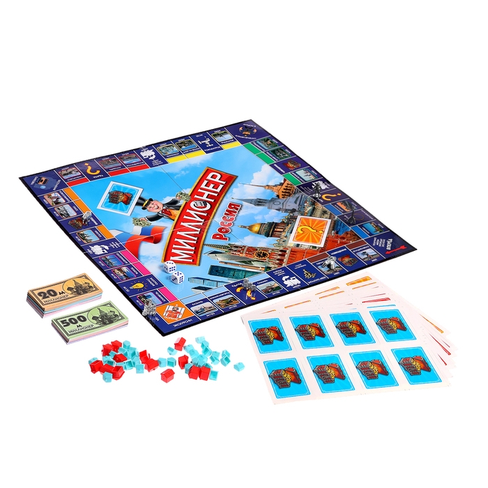 Настольная игра «Миллионер Россия», 2-6 игроков, 7+ Настольная игра «Миллионер Россия», 2-6 игроков, 7+