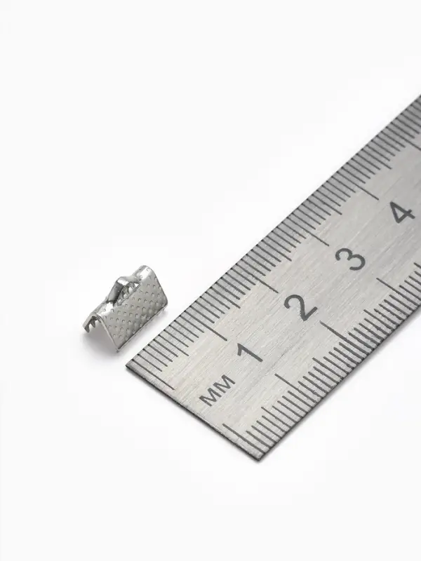 Зажим для ленты, (набор 20 шт.), цвет серебро, 10 мм, СМ-339