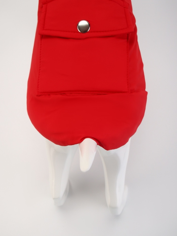 Куртка - попона двусторонняя, размер M (ДС 28, ОГ 42 см, вес 6-8 см), красная